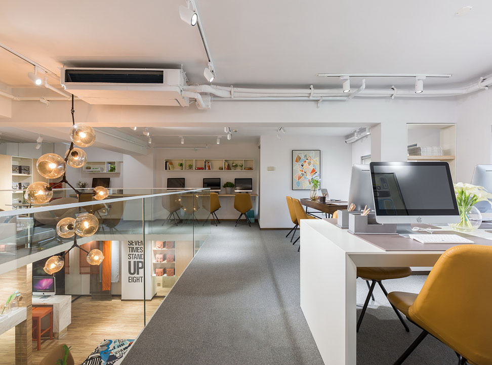 教您在小平米辦公室裝修中如何設計才“顯大”